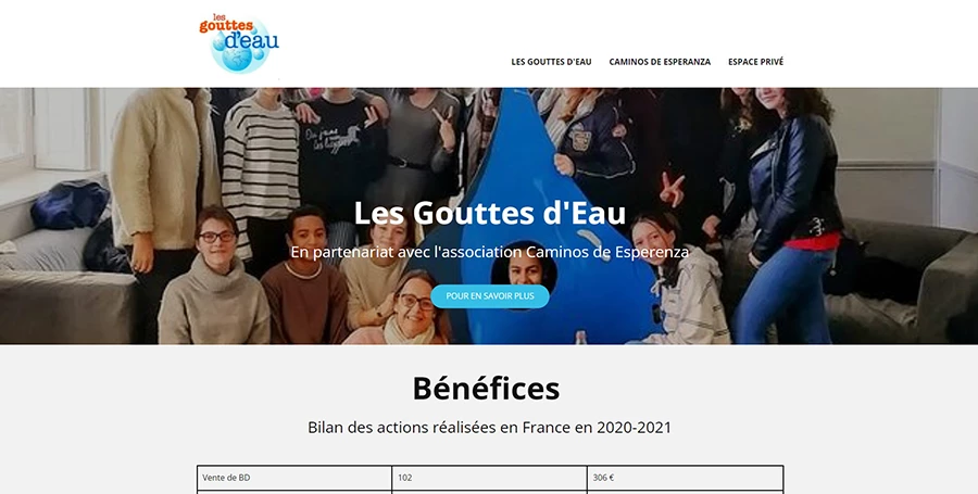 Page d'accueil - Association Les Gouttes d'Eau