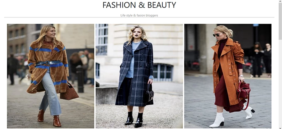 Page d'accueil - Fashion & Beauty