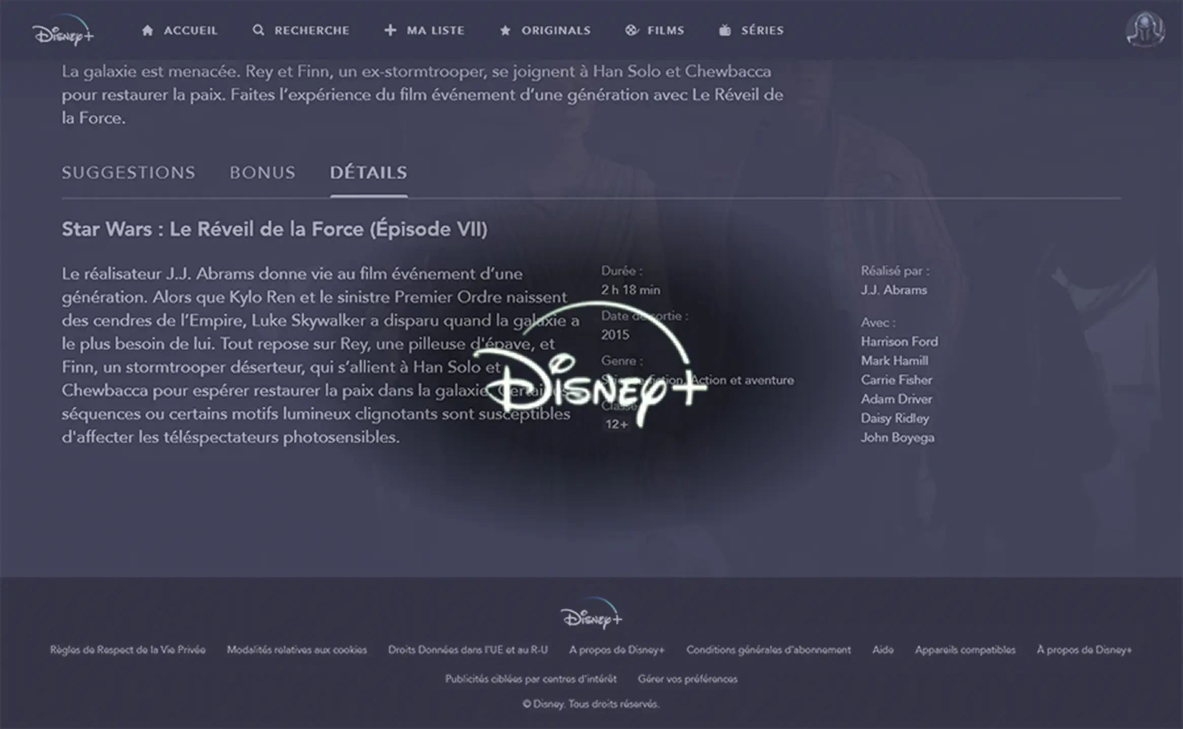 Accueil 14 Miniature d'une vue détail d'un film - Disney