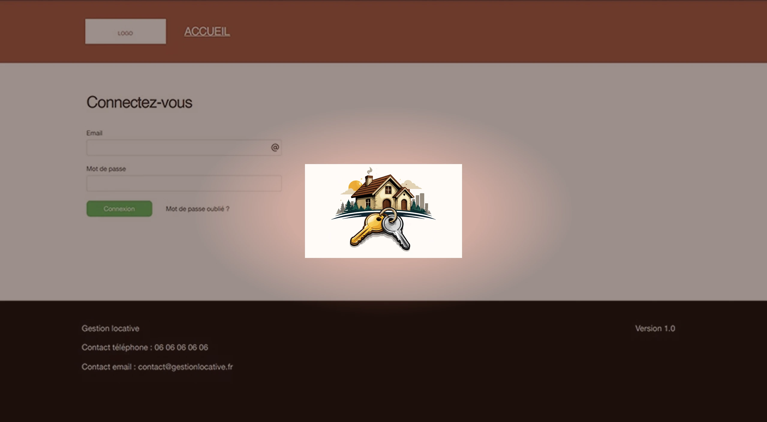 Accueil 5 Miniature de la page de connexion - Gestion des locations