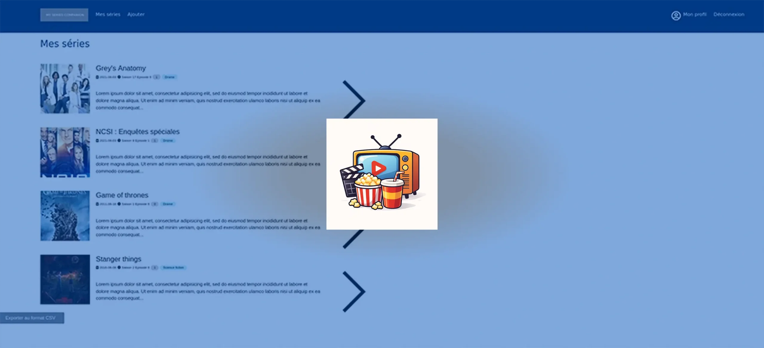 Accueil 10 Miniature de la page My Series Companion