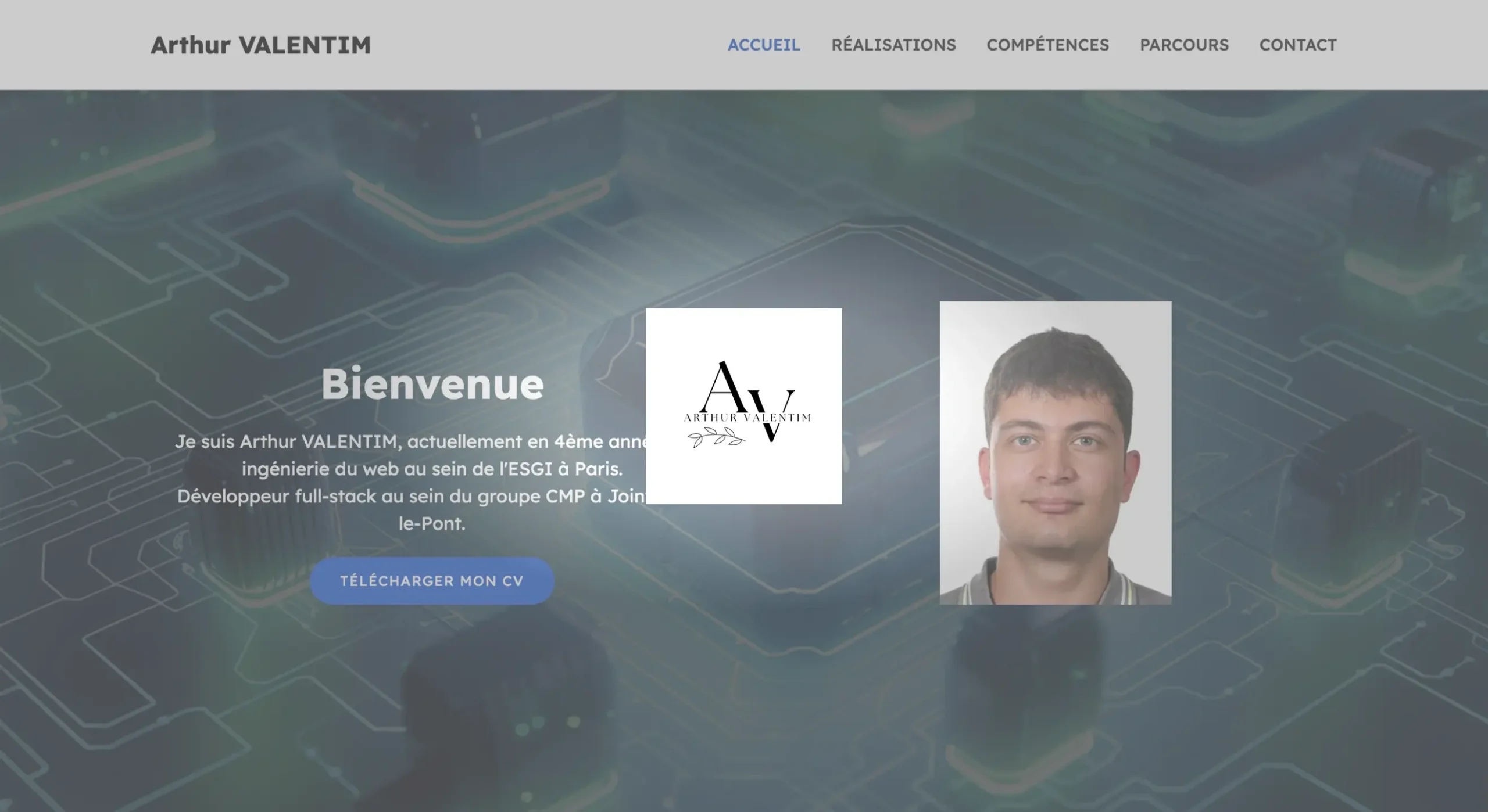 Accueil 20 Miniature de la section accueil - Portfolio WordPress