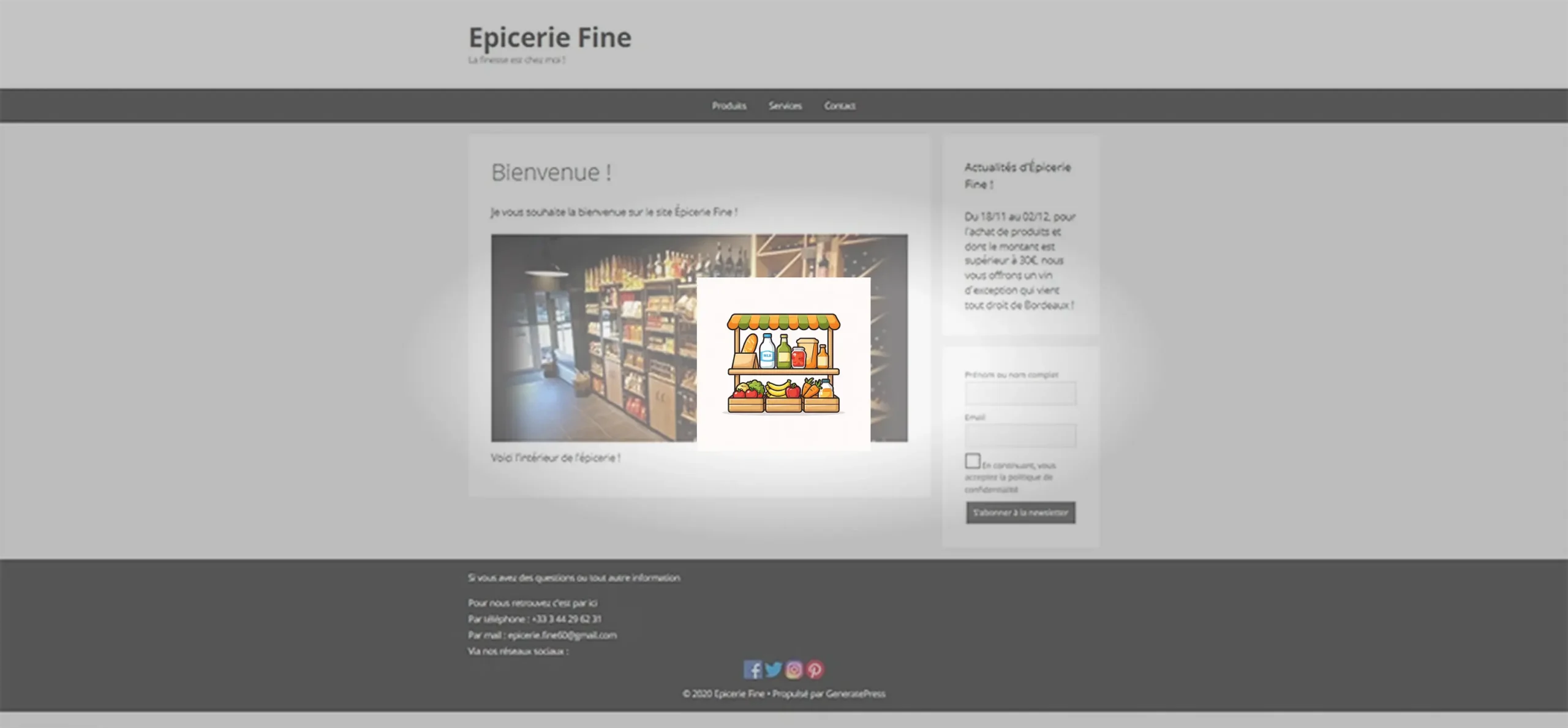 Accueil 17 Miniature de la page d'accueil - Épicerie Fine